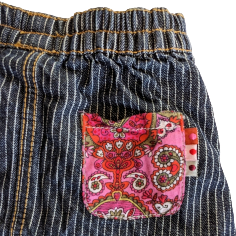 Oilily Angel Face Peek A Boo Denim Skirt - Picture 7 of 8